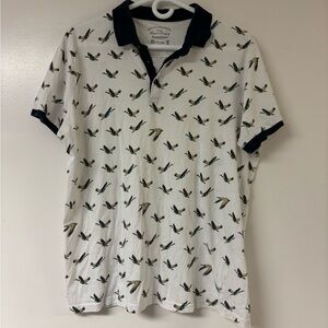 Denim & Flower Canadian Goose polo shirt size large